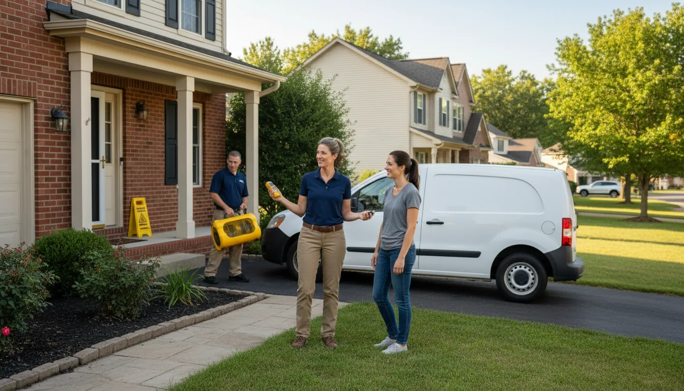 Residential water damage restoration in Newdale, ID